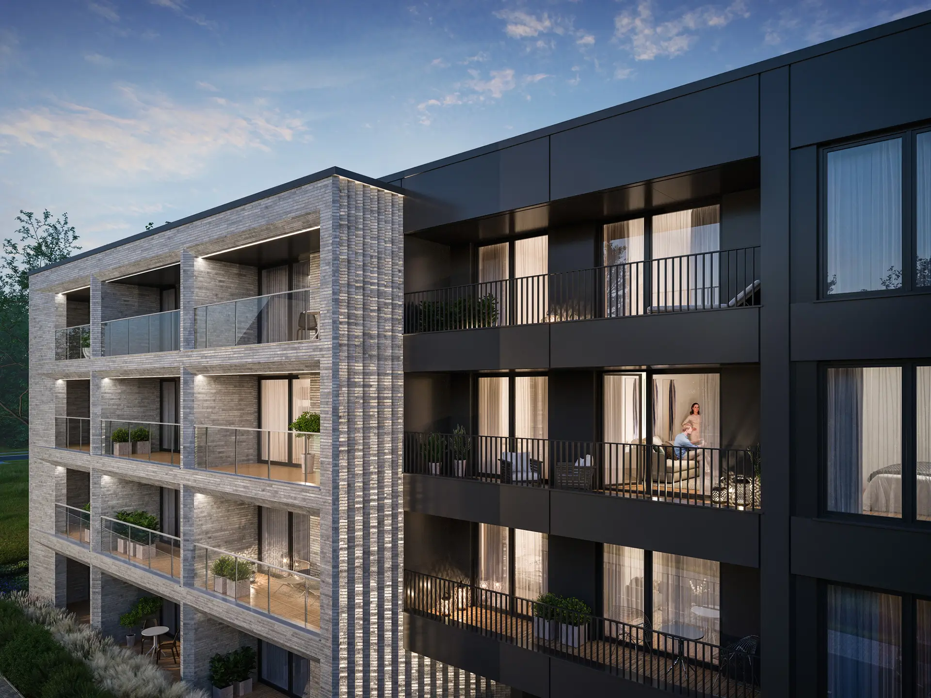 Elewacja inwestycji Remedium, Gdansk Aniołki