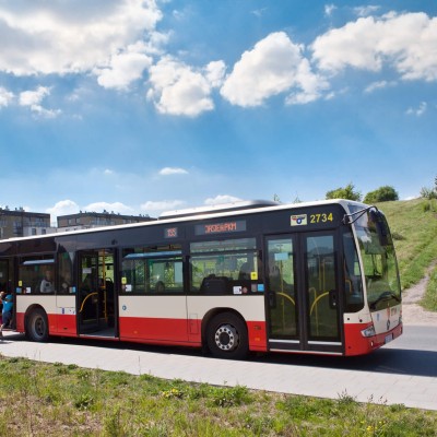 Przystanek autobusowy przy osiedlu Leszczynowy Park